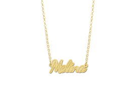 Gouden Melina Naamketting | Names4ever