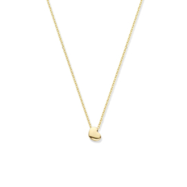 14K Geelgouden Collier met Hartvormige Hanger