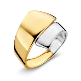 Excellent Jewelry Brede Bicolor Ring voor Dames