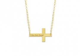 Kruis Naamketting van Goud Names4ever GNKB008