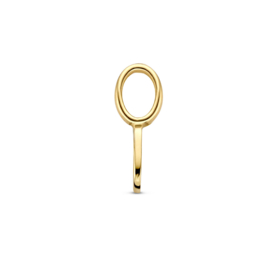 14K Geelgouden Hanger met Letter O