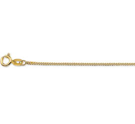 Luxueus Gouden Gourmet Collier | Dikte: 1,2mm Lengte: 60cm