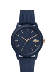 Lacoste Blauw Dames Horloge met Blauwe Silicone Horlogeband
