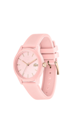 Lacoste Roze Dames Horloge met Roze Silicone Horlogeband