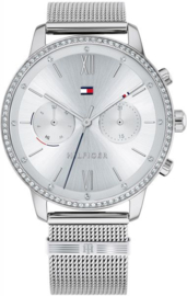 Tommy Hilfiger Zilverkleurig Blake Horloge met Zirkonia’s voor Dames