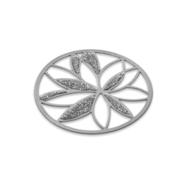 MY iMenso Zilveren Glittery Lotus Cover Insignia voor Dames