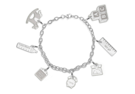 Bedelarmband met Zeven Geboorte Bedels van Zilver > Names4ever