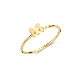 Gouden Letter Ring van Names4ever