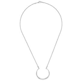 Tommy Hilfiger Zendaya Zilverkleurig Collier met Cirkelvormige Hanger TJ2780282