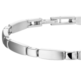 Edelstalen Armband met Langwerpige Schakels voor Dames