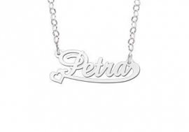 Names4ever Petra Stijl Zilveren Naamketting