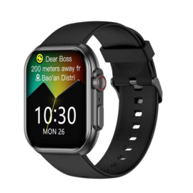 SMARTY SW068A01 Smartwatch Staal Siliconen | Smartwatch Horloge