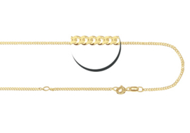 Gouden Gourmet Collier 42cm GCG01 | Names4ever