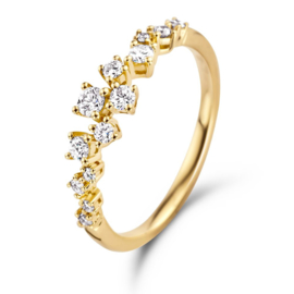 Excellent Jewelry Gouden Ring met Briljant 0.37 crt.