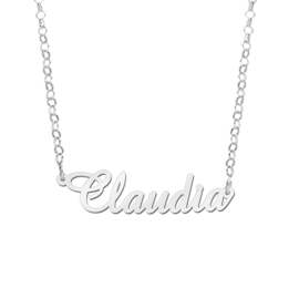 Kerst Sieraden | Claudia Stijl Zilveren Naamketting