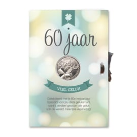 Geluksmunt Cadeaukaart - 60 jaar
