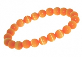 Oranje Kattenoog Charm-bedelarmband AB05 > Names4ever