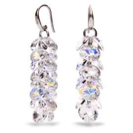 Frou Frou Blanco Glaskristallen Oorbellen van Spark Jewelry