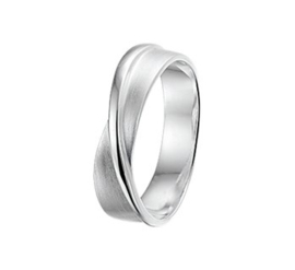 Twist Ring van Zilver / Maat 17,5