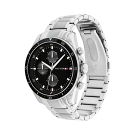 Tommy Hilfiger Horloge voor Heren met Zwarte Wijzerplaat TH1791835