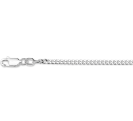 Zilveren Gourmet Collier | Dikte: 1,4mm Lengte:  45cm