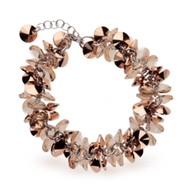 Frou Frou Beige Glaskristallen Armband van Spark Jewelry