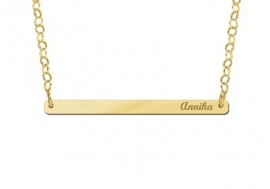 Bar Naamketting Goud Small Names4ever GNKB003