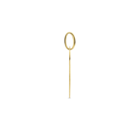 Graveerhanger 18mm Rond 14 Karaats Goud