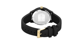 Lacoste Zwart Dames Horloge met Zwarte Silicone Horlogeband