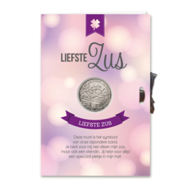 Geluksmunt Cadeaukaart - Lieve zus