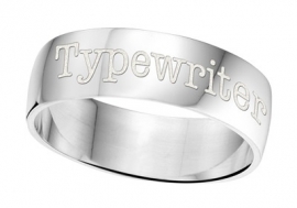 Zilveren tekst ring / Bol Names4ever ZTRB0