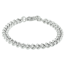 Luxueuze Gourmet Armband van Gerhodineerd Zilver