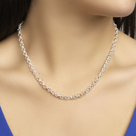 Jasseron Ketting 5,5 mm van Zilver voor Dames