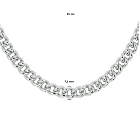 Luxueus Gourmet Collier van Gerhodineerd Zilver