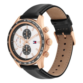 Tommy Hilfiger Horloge Miles - Leer TH1792016