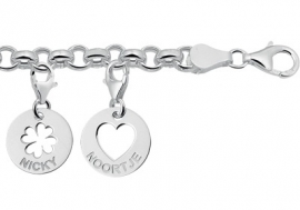 Jasseron Charm-Bedelarmband van Zilver ZAJ01 > Names4ever