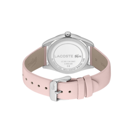 Lacoste Roségoudkleurig Parisienne Dames Horloge met Roze Leder