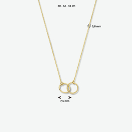 Gouden Collier Rond 0,8 mm 40 – 42 – 44 cm