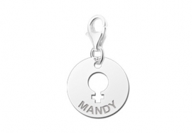 Names4ever Ronde Charm-Naambedel voor Vrouwen ZNB07