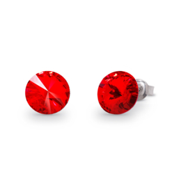 Sweet Candy Oorstekers met Rood Glaskristal