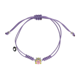 Lapetra Armband Paars Macramé Prinses