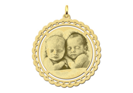 Gouden Fotogravure Hanger met Decoratieve Rand van Names4ever