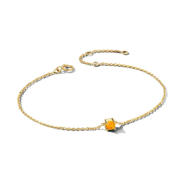 Gouden Armband met Geboortesteen Citrien 0.15ct November