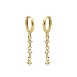 Hinged Hoops SPARKS Goldplated | Karma Jewelry