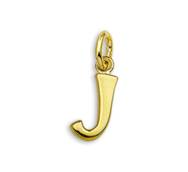 Gouden Letter Bedel Hanger – J