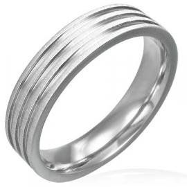 Zilverkleurig ring / Graveer ring SKU31475
