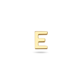 14K Gouden Oorknop Letter E