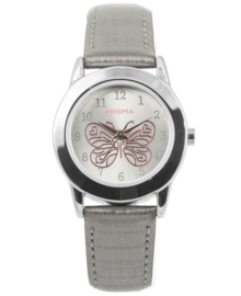 Zilverkleurig Butterfly Meisjes Horloge met Zilverkleurige Horlogeband