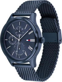 Tommy Hilfiger Blauw Heren Horloge met Blauwe Wijzerplaat