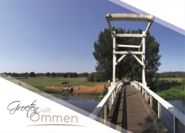 Ansichtkaarten Ommen Set van 3 | Museum, Kasteel en Voetbrug